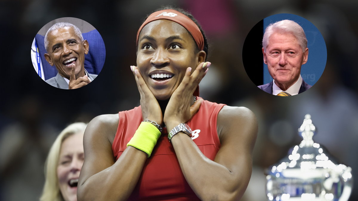 Coco Gauff, Barack Obama, Bill Clinton