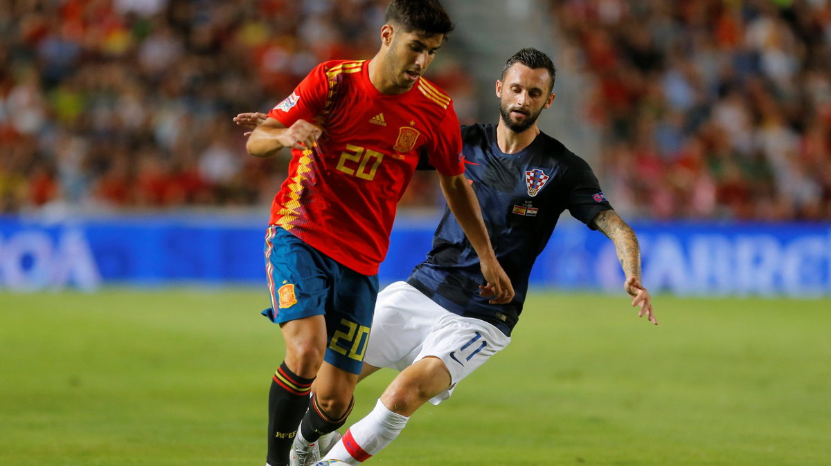 Marco Asensio w meczu Hiszpania – Chorwacja