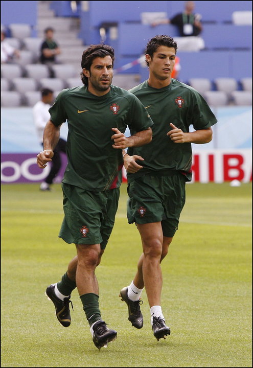 Luis Figo i Cristiano Ronaldo