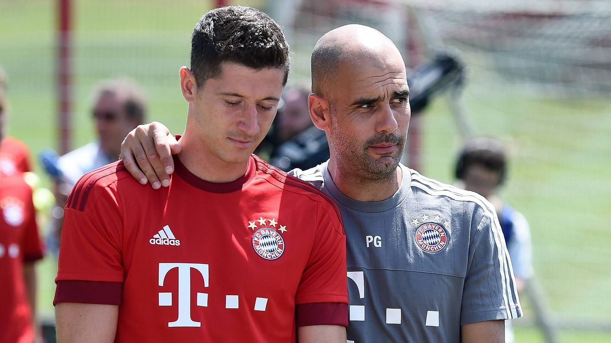 Robert Lewandowski i Josep Guardiola