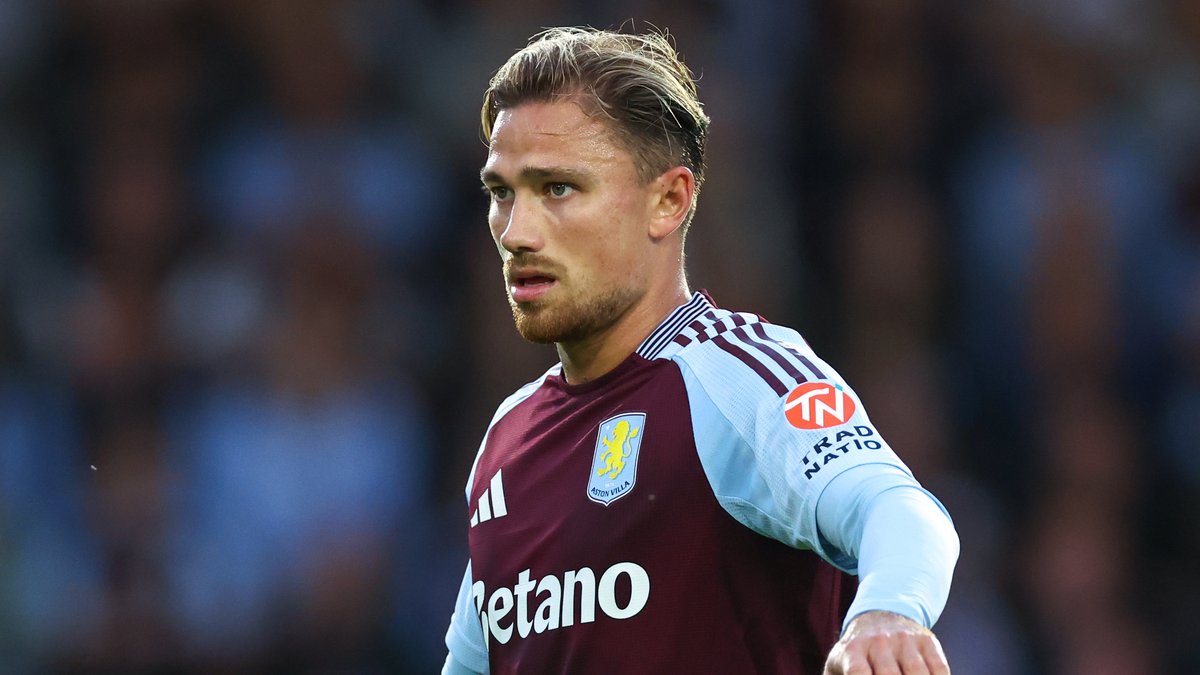 Matty Cash in action for Aston Villa.