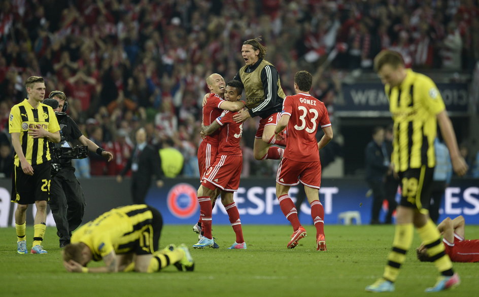 Liga Mistrzów - 25 maja 2012. Bayern Monachium - Borussia Dortmund 2:1 (Mandzukić 60, Robben 89 - Gundogan 68 z karnego)