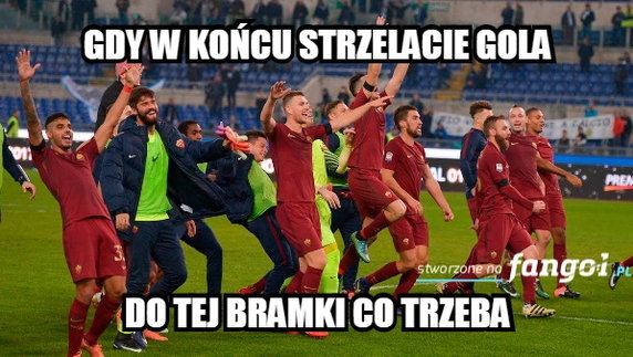 Mem po meczu FC Barcelona - AS Roma fot. Internet