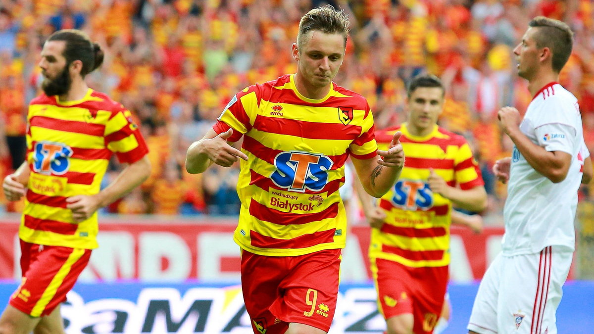 Pilka nozna. Ekstraklasa. Jagiellonia Bialystok - Gornik Zabrze.23.07.2017