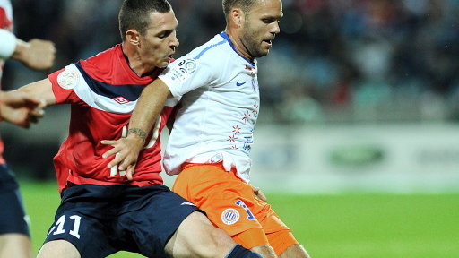 Ludovic Obraniak (L), OSC Lille - Montpellier