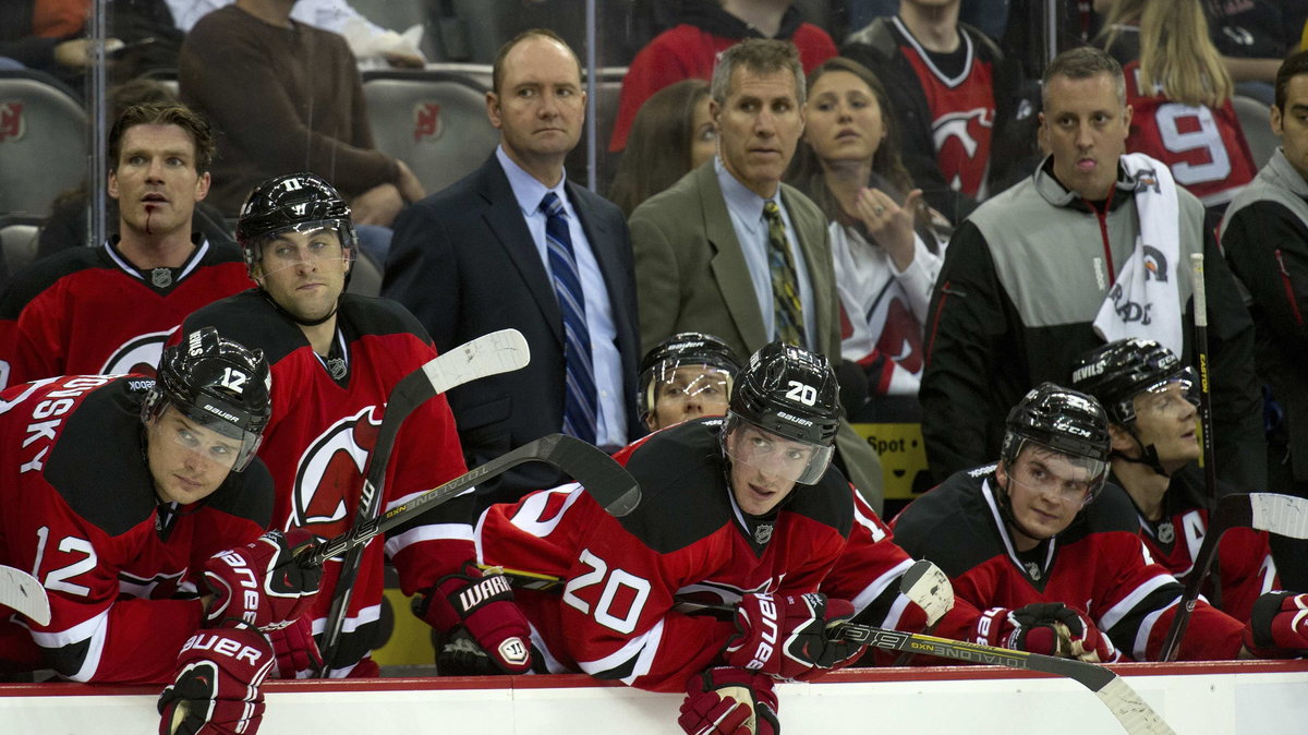 New Jersey Devils i trener Peter DeBoer