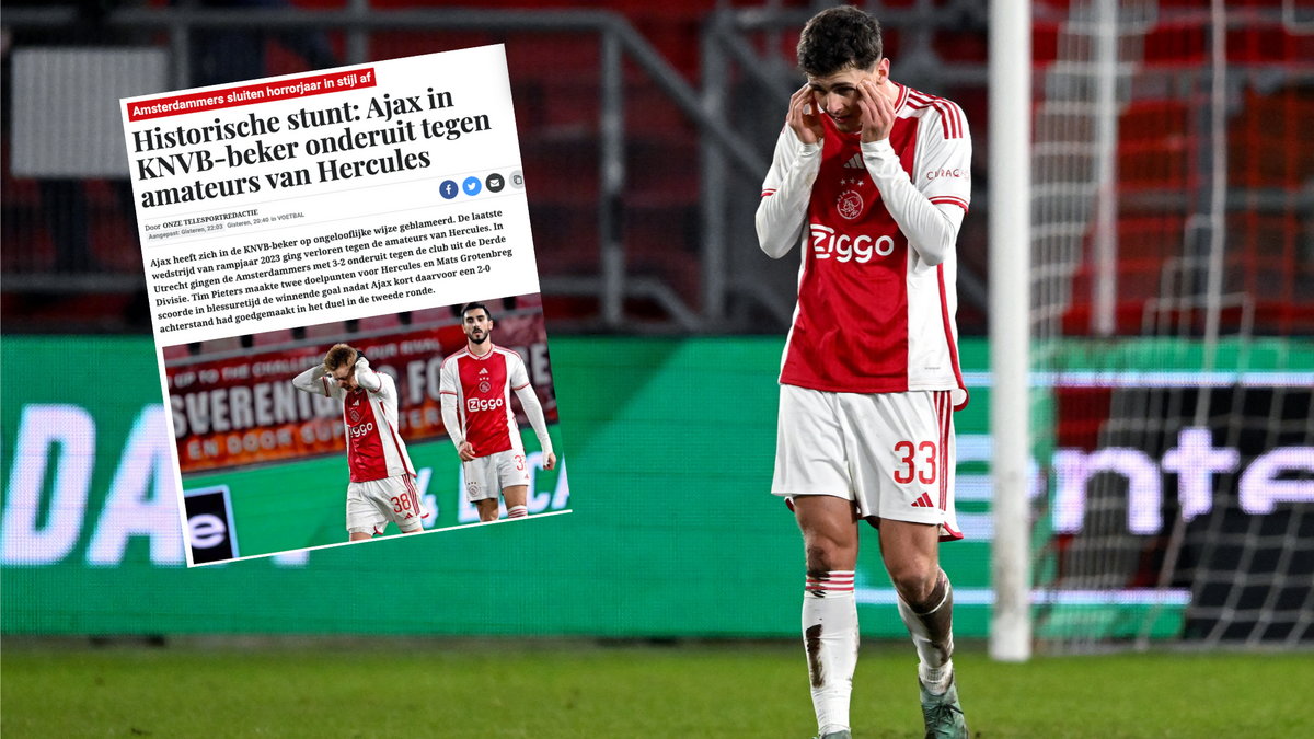 Ajax upokorzony w Pucharze Holandii