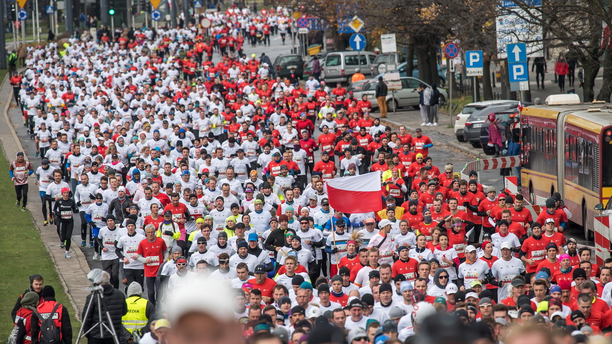 Bieg Niepodleglosci. Lekkoatletyka. Al Jana Pawla II. Warszawa 2017.11.11