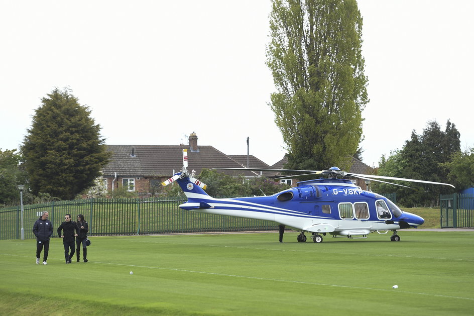 Helikopter właściciela Leicester City w 2017 r.