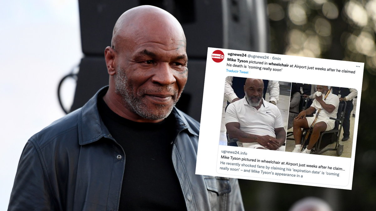 Mike Tyson na wózku inwalidzkim (Twitter: ugnews24)