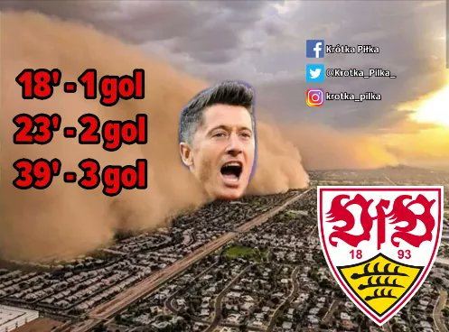 Memy po meczu Bayern-Stuttgart. Robert Lewandowski z hat trickiem! 