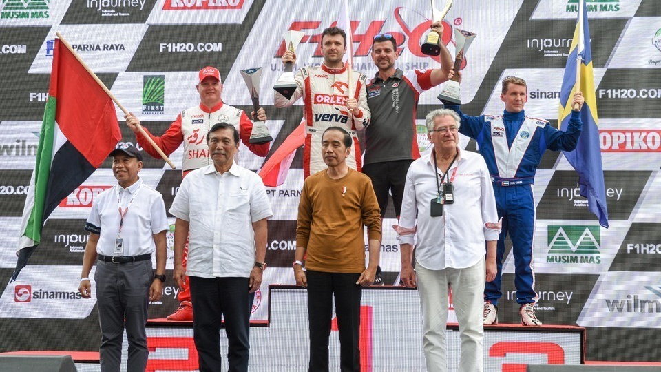 Podium GP Indonezji