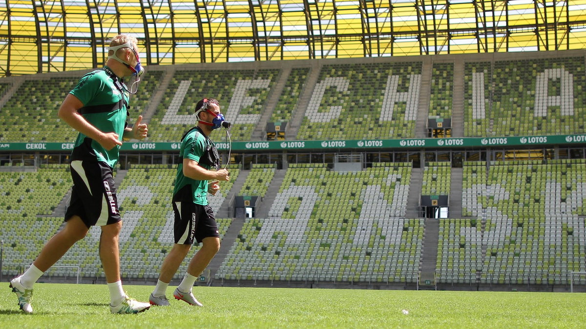 Pilka nozna. Ekstraklasa. Lechia Gdansk. Badania wytrzymalosciowe. 18.06.2016