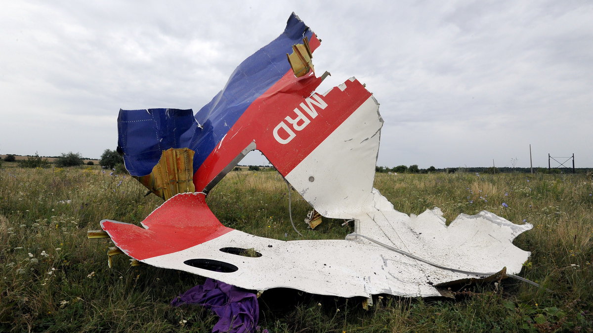 Części rozbitego samolotu linii Malaysia Airlines