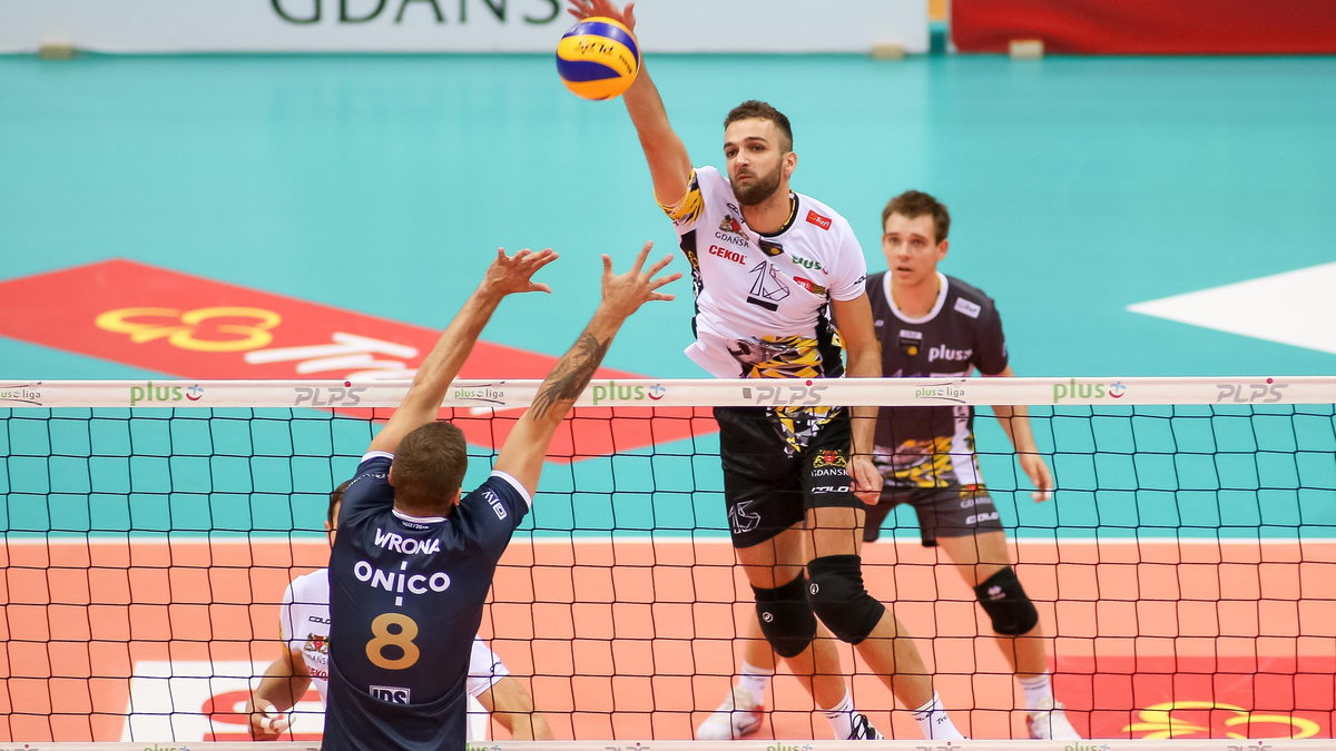 Siatkowka. Plus Liga. Trefl Gdansk - Onico Warszawa. 04.10.2017