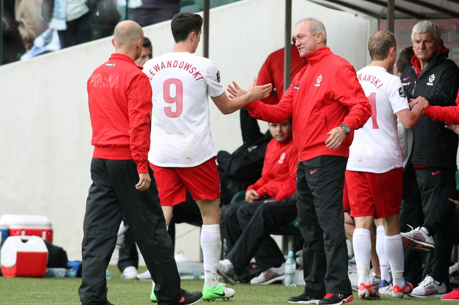 Franciszek Smuda i Robert Lewandowski