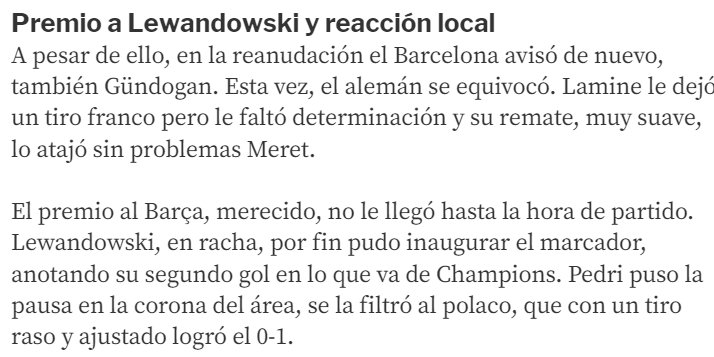 Fragment artykułu "Mundo Deportivo"