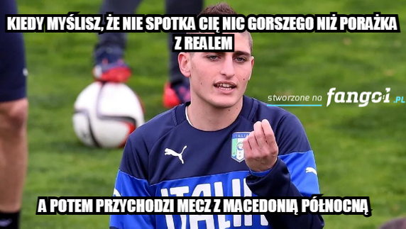 Memy po meczu Włochy — Macedonia Północna