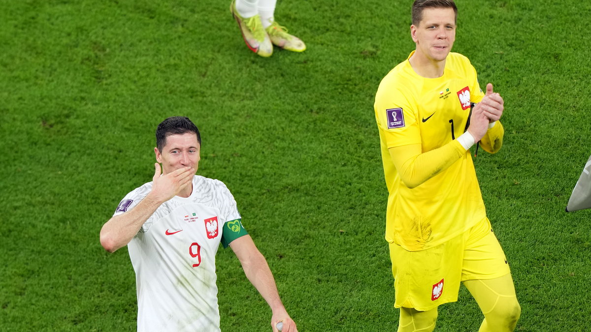 Robert Lewandowski i Wojciech Szczęsny