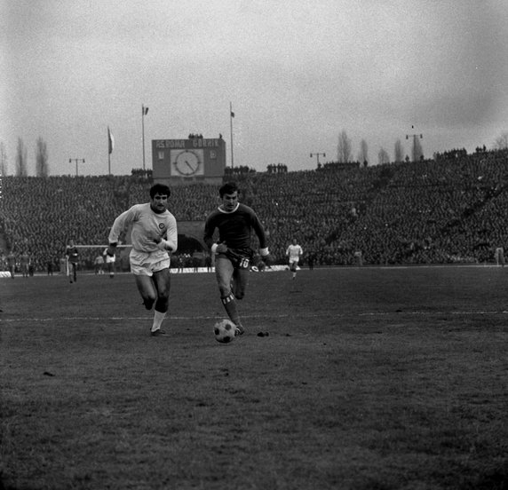 Górnik Zabrze - AS Roma - 1970 r. - 100 tys. widzów