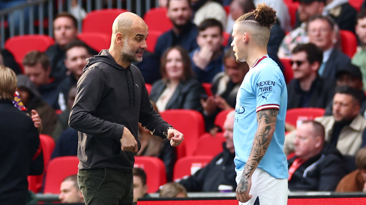 Pep Guardiola i Kalvin Phillips