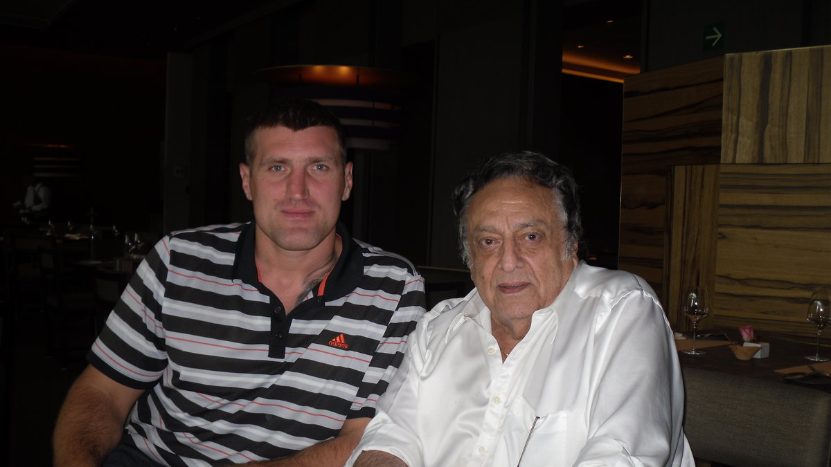 Mariusz Wach (L) z wizytą u prezydenta federacji WBC Jose Sulaimana