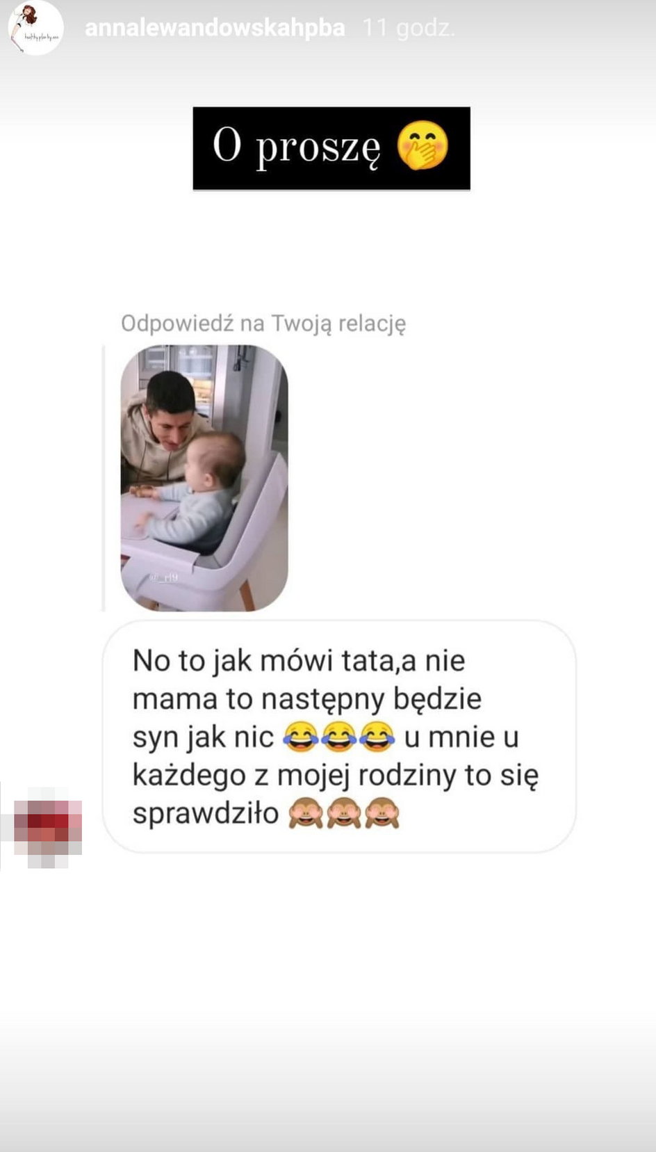 Screen z profilu Anny Lewandowskiej