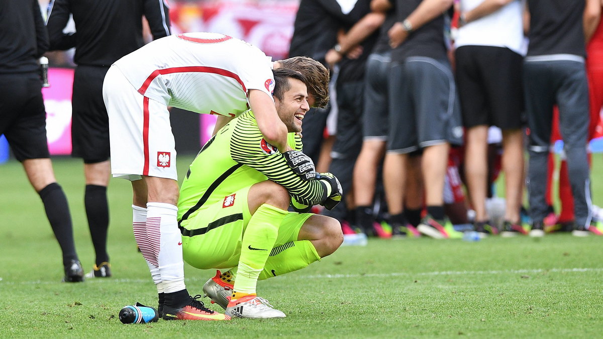 Łukasz Fabiański i Łukasz Piszczek