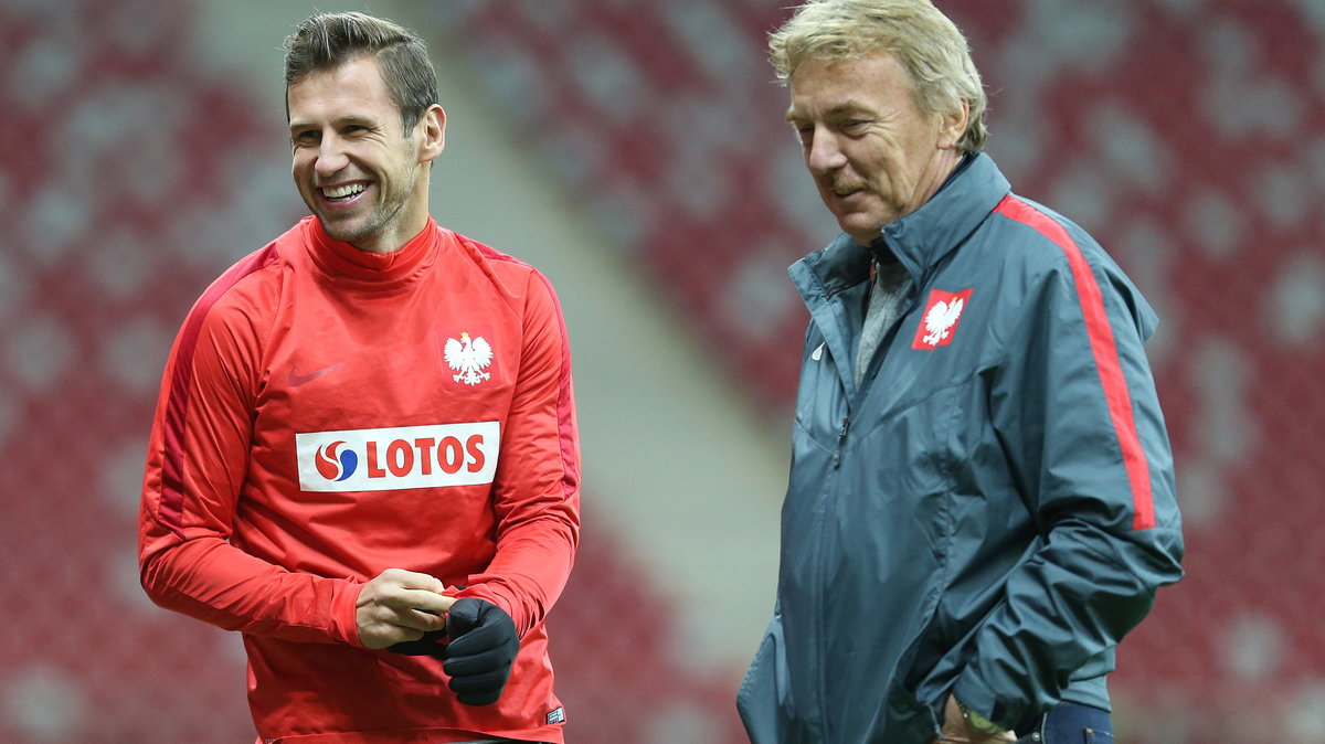 Grzegorz Krychowiak i Zbigniew Boniek