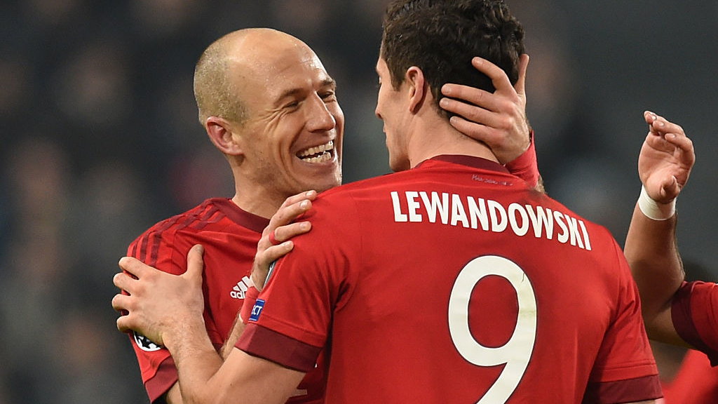Arjen Robben i Robert Lewandowski