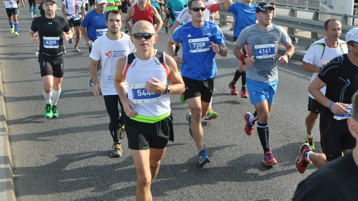 To był 6. występ Darka Wieczorka w Maratonie Warszawskim