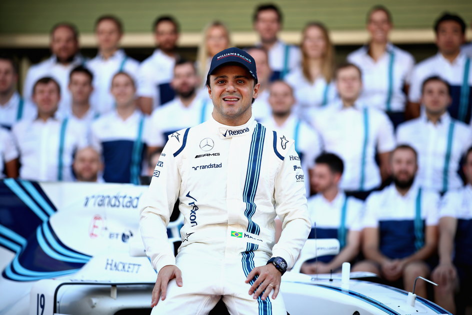 Felipe Massa po ukończeniu Grand Prix Abu Dhabi w 2017 r.