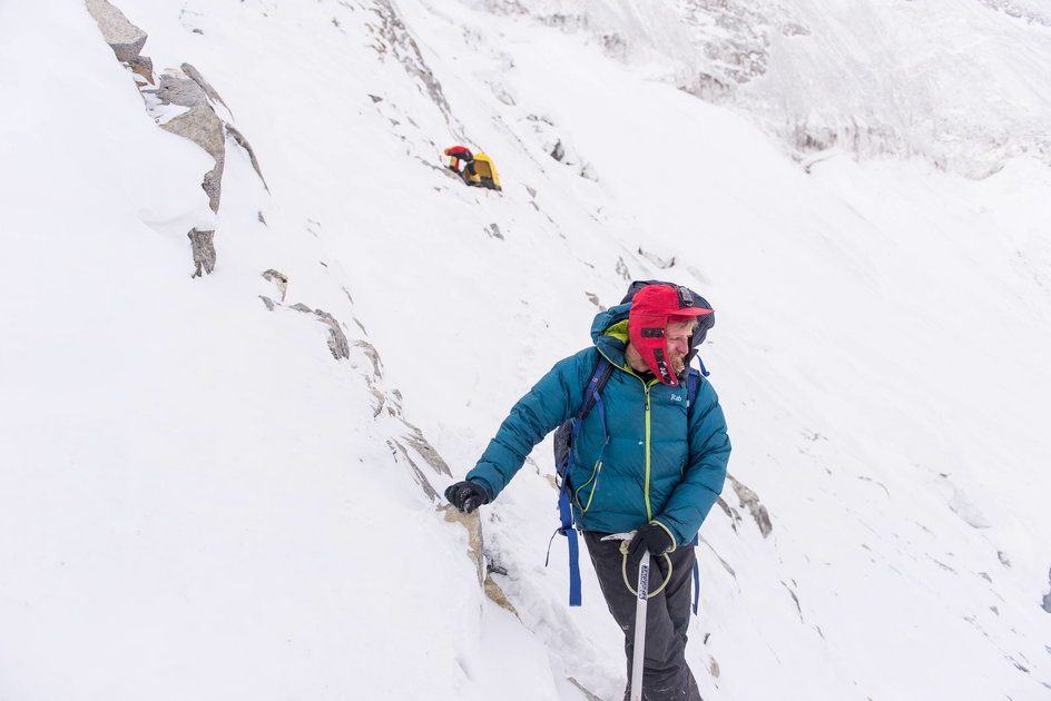 Tomasz Mackiewicz na zboczach Nanga Parbat