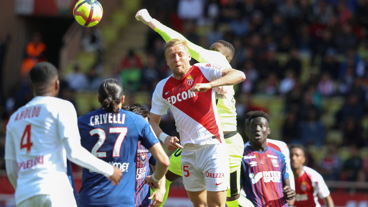 Kamil Glik w meczu z SM Caen