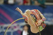 Soldatova performs during the individual qualification programme at the 31st European Rhythmic Gymnastics Championships in Minsk