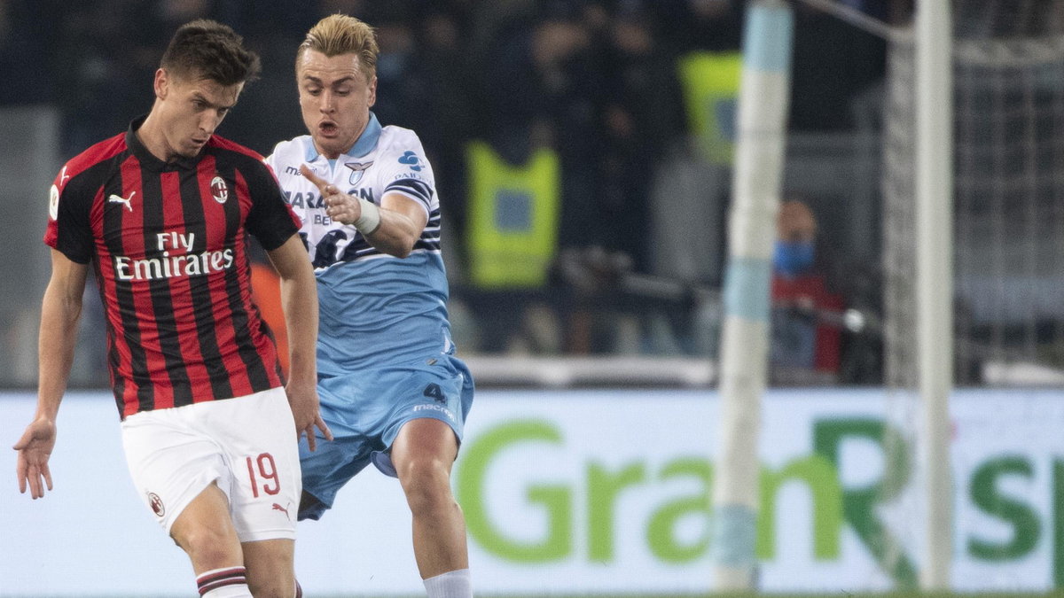 Lazio - Milan. Krzysztof Piątek