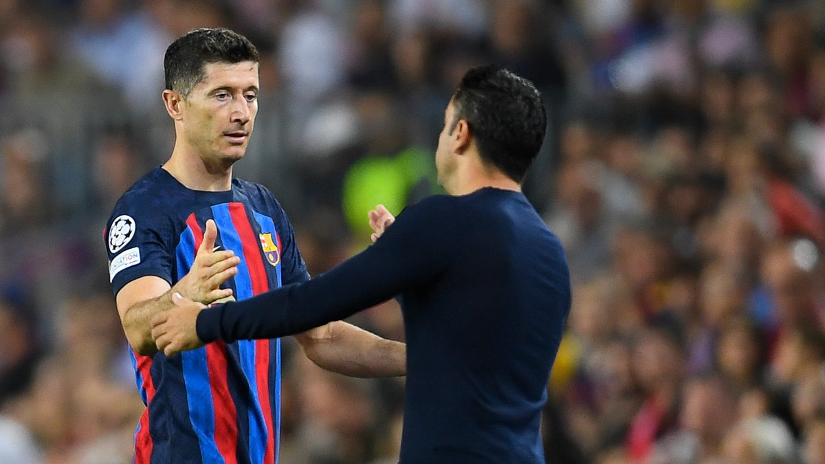 Robert Lewandowski i Xavi