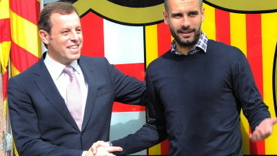 Sandro Rosell i Josep Guardiola