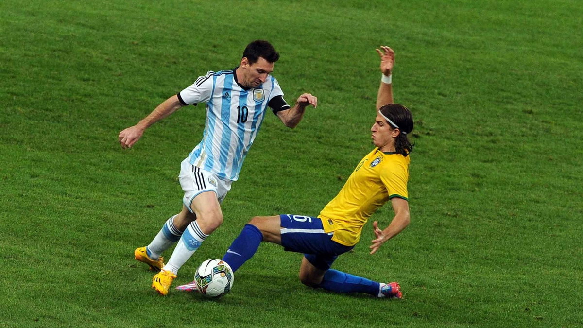 Lionel Messi i Felipe Luis