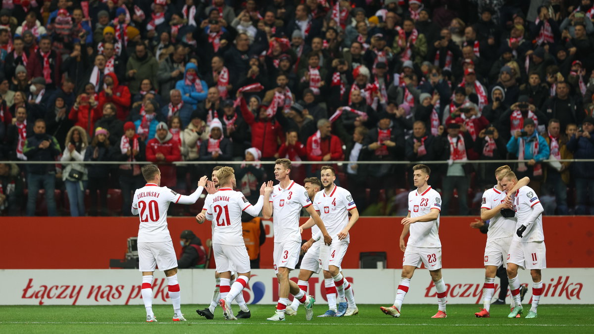 Piłkarze reprezentacji Polski na Stadionie Narodowym