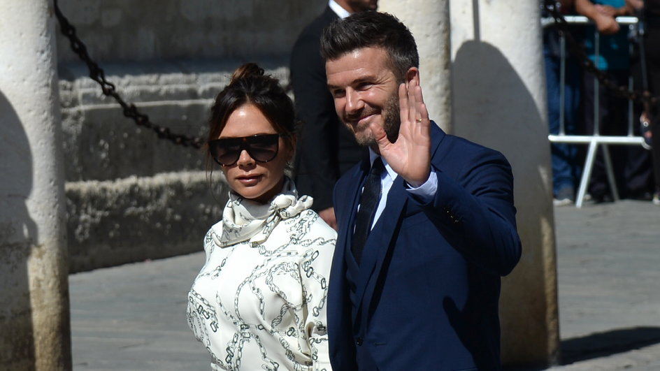 David Beckham z żoną Victorią