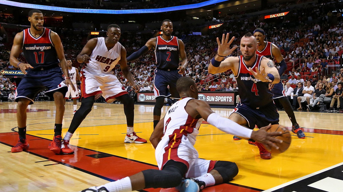 Dwyane Wade i Marcin Gortat