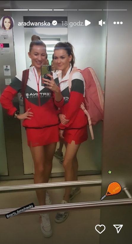 Agnieszka Radwańska i Marta Domachowska na mistrzostwach Europy w padlu