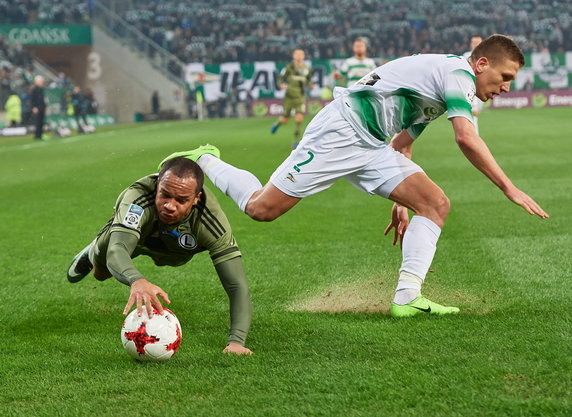 PIŁKA NOŻNA EKSTRAKLASA LECHIA GDAŃSK LEGIA WARSZAWA (Rafał Janicki Vadis Odjidja Ofoe)