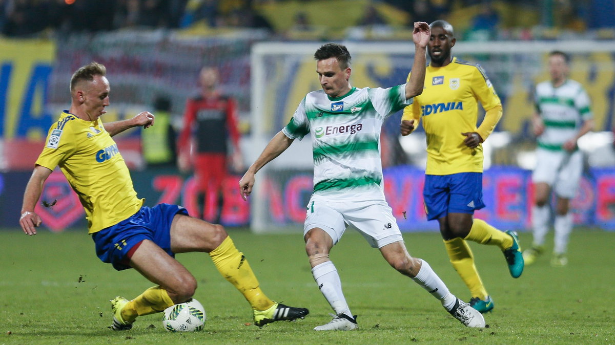 Pilka nozna. Ekstraklasa. Arka Gdynia - Lechia Gdansk. 30.10.2016