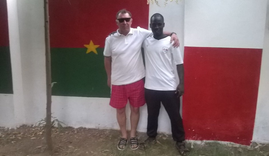 Barwy Polski i Burkina Faso na murze, fot. archiwum prywatne
