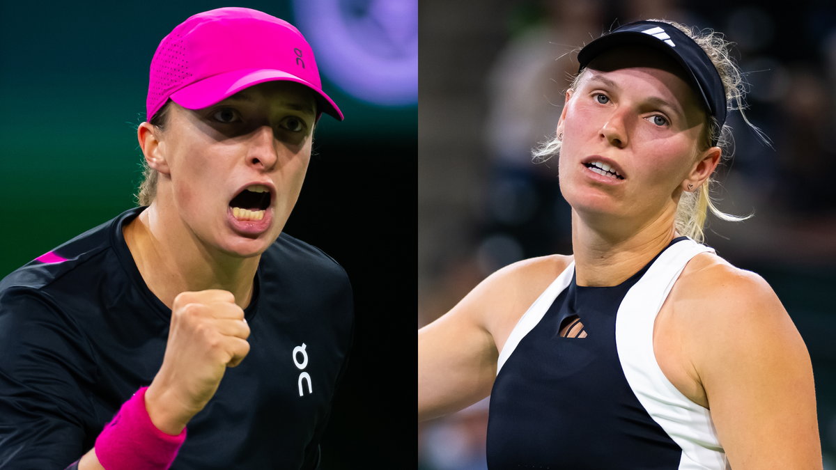 Iga Świątek i Caroline Wozniacki