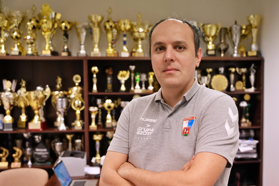 Dyrektor sportowy Wisły Puławy Kamil Dylda