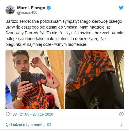 Usunięty wpis Marka Plawgi