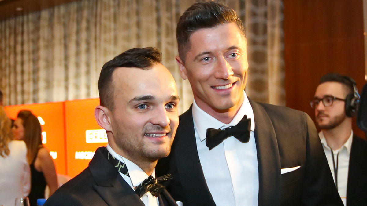 Bartosz Zmarzlik i Robert Lewandowski